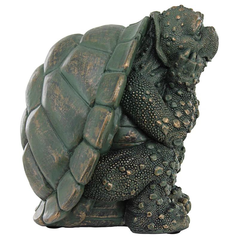 Design Toscano The Thinker Turtle Garden Statue