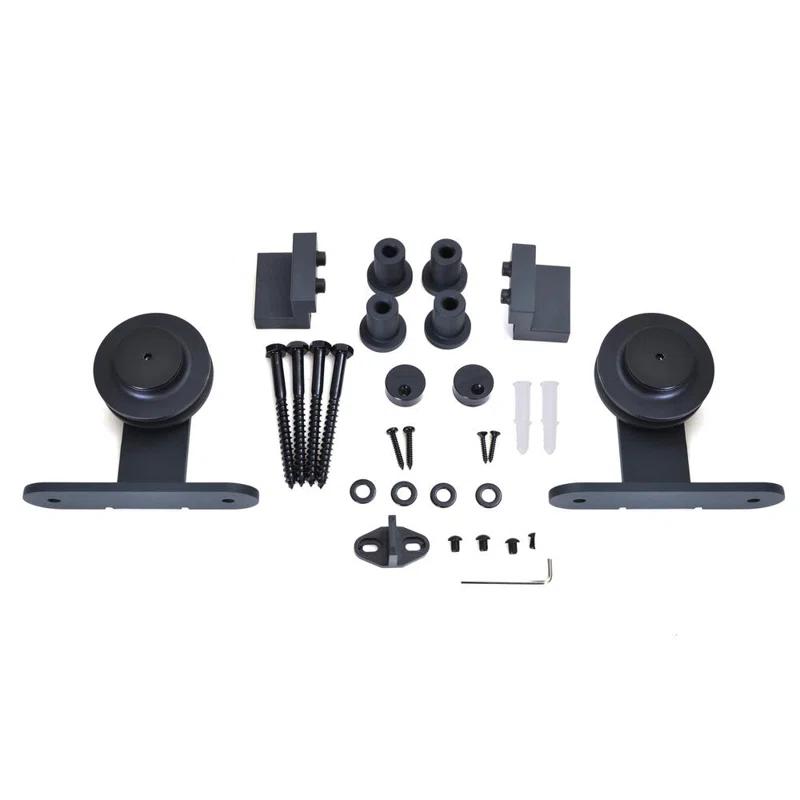 Calhome Paneled Manufactured Wood Painted Barn Door