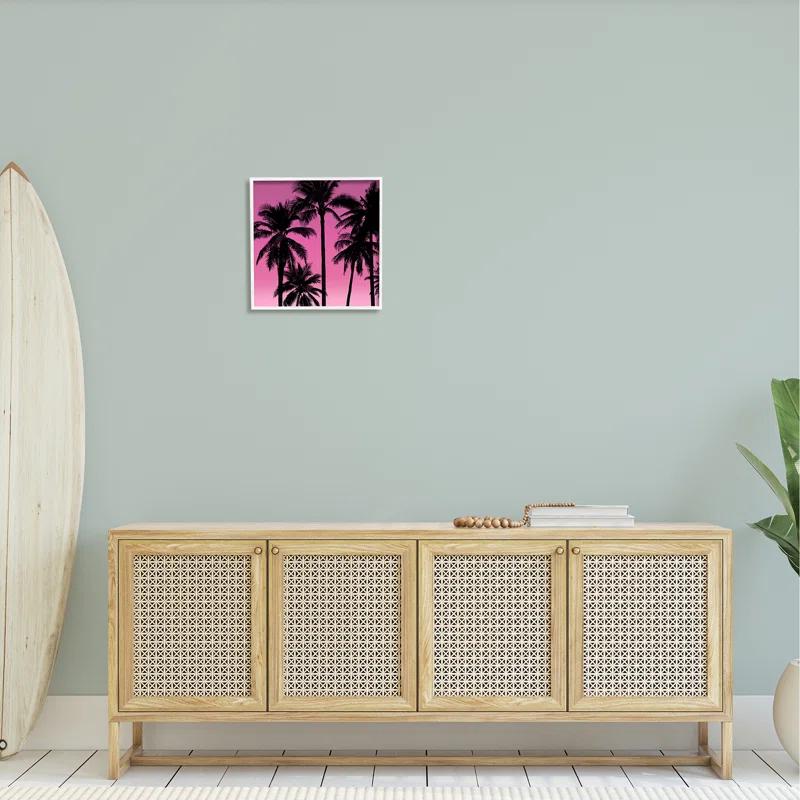 Stupell Industries " Pink Tropical Sunset Palm Trees " by Mia Jensen
