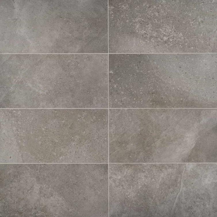 Bond Tile Grava 11.81 in. x 23.62 in. Matte Stone Look Porcelain Floor and Wall Tile (9.68 Sq. Ft. / Case)