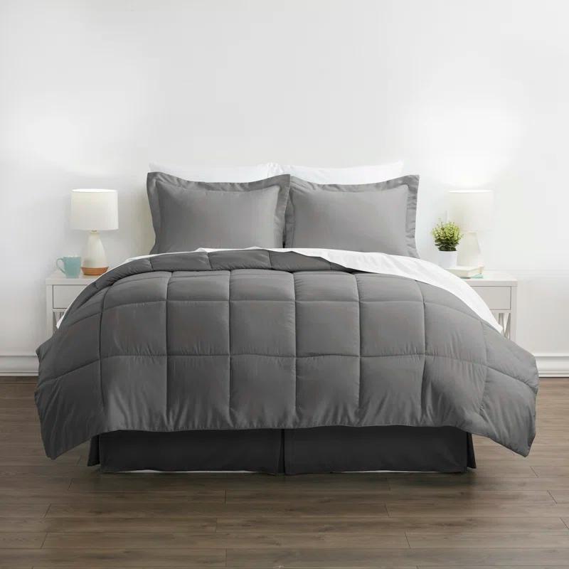 IEnjoy Home Simply Soft 8 Piece Microfiber Complete Bedding Set