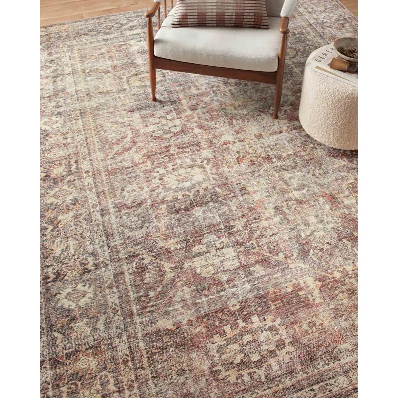 Georgie Oriental Bordeaux/Antique Area Rug