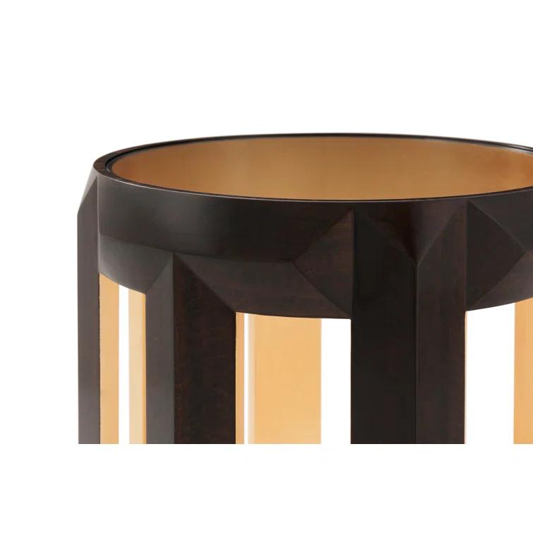 Theodore Alexander Charles Glass Top End Table
