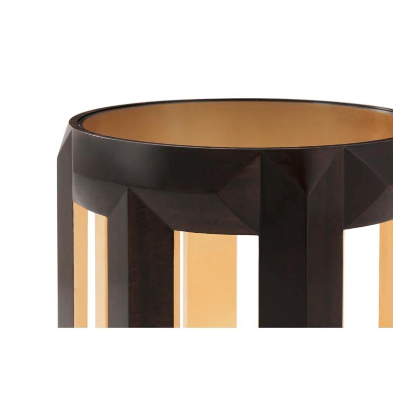 Theodore Alexander Charles Glass Top End Table