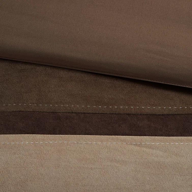 Gracie Mills Kimberly 7-Piece Contemporary Microsuede Comforter Set