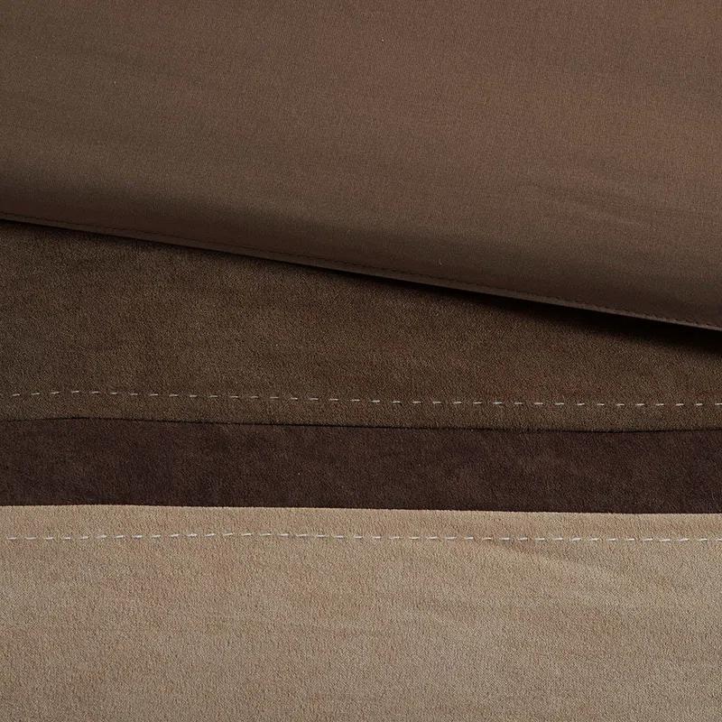Gracie Mills Kimberly 7-Piece Contemporary Microsuede Comforter Set