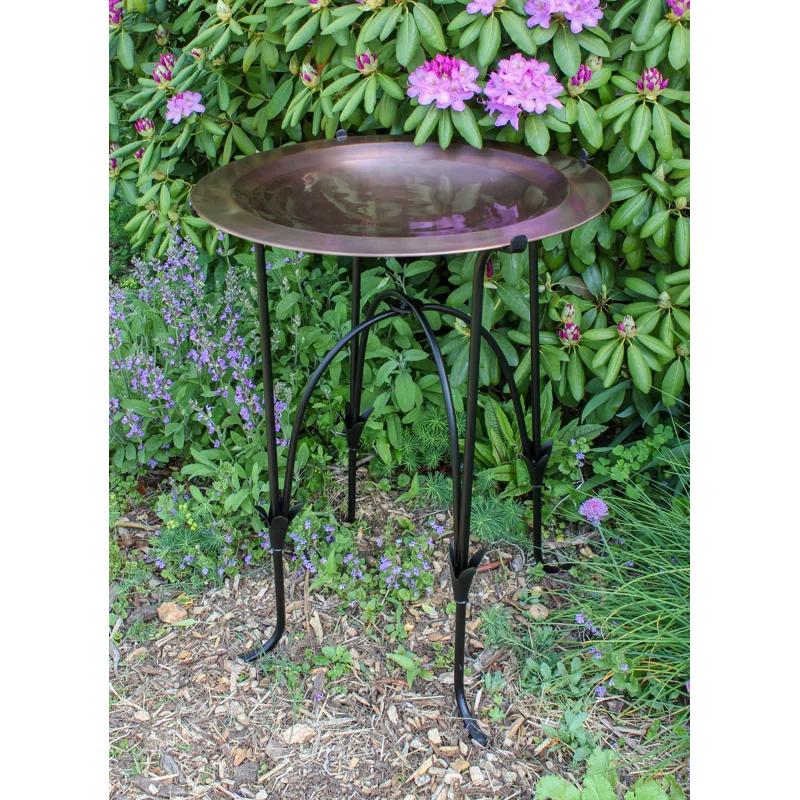 ACHLA 24" Classic Copper Birdbath with Phoebe Stand | Wayfair