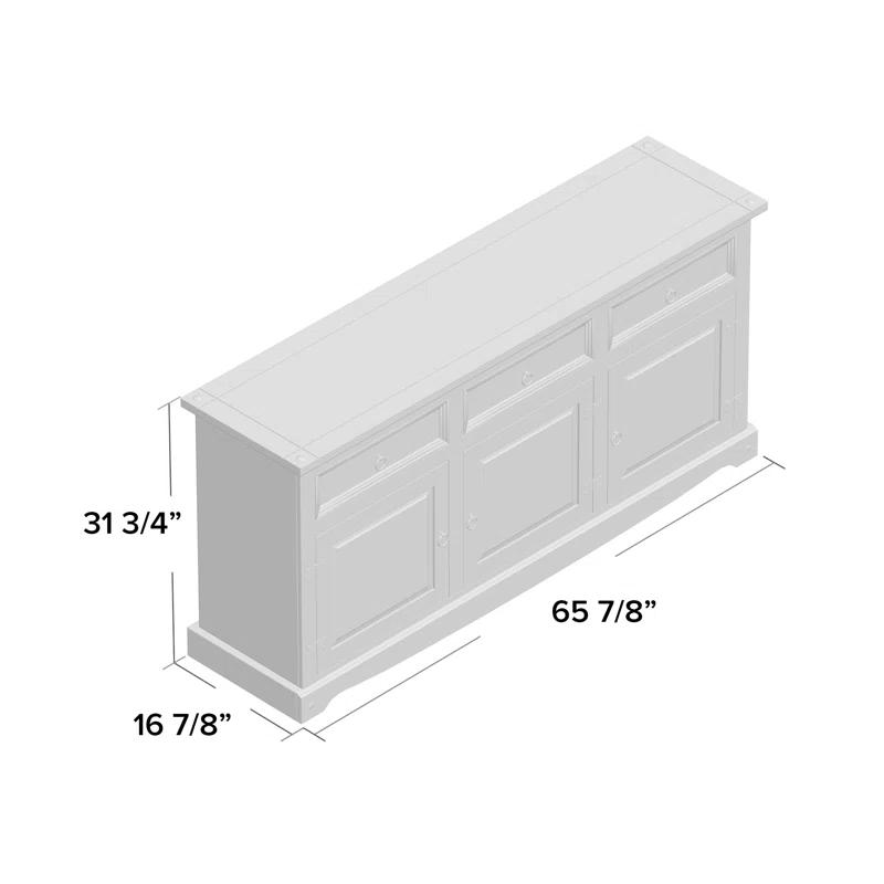 Corona 65.91'' Solid Wood Sideboard