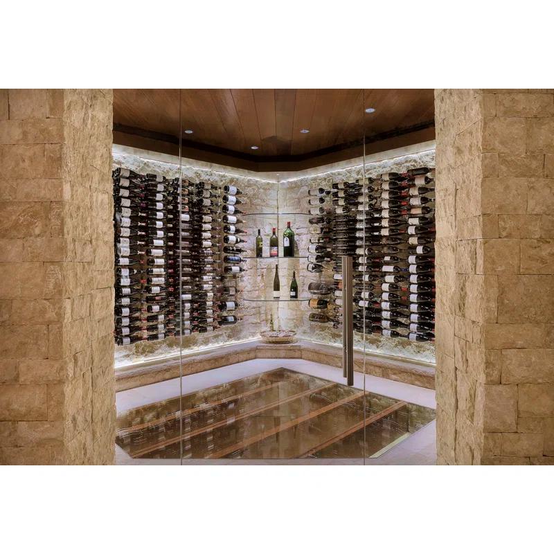 Rebrilliant Indurial Wall Mounted Wine Bottle Rack