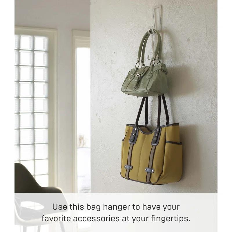 Yamazaki Home Chain Link Bag Holder - Closet Storage Hanging Organizer Rack, Steel