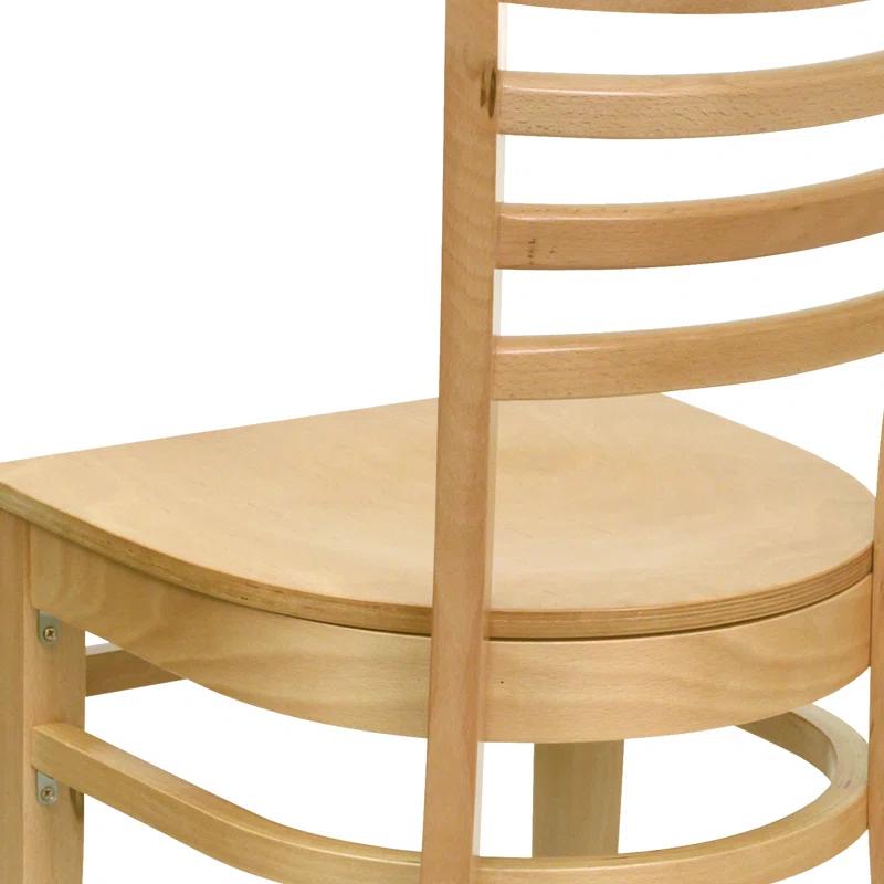 Red Barrel Studio® Ladder Back Wooden Restaurant Chair