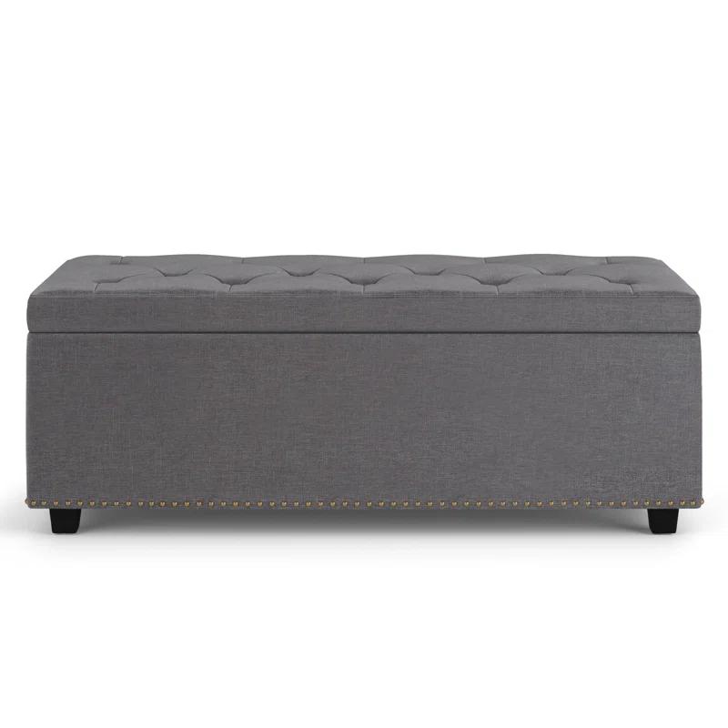Simpli Home Hamilton Lift Top Rectangular Storage Ottoman