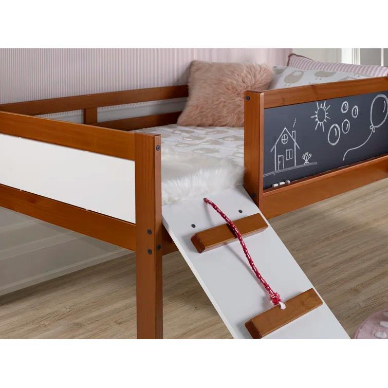Twin Solid Wood Platform Loft Bed by Donco Kids
