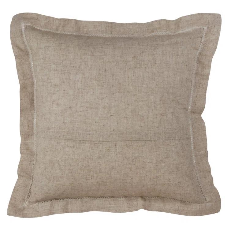 Saro Toscana Collection Linen Throw Pillow