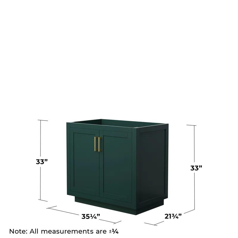 Wyndham Collection Miranda 35.25" Freestanding Single Bathroom Vanity Base Only