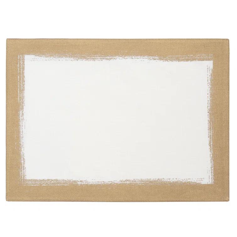 Villeroy & Boch Metallic Brushstroke Linen Blend Placemat & Reviews | Wayfair