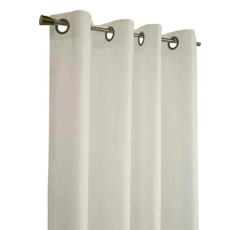Thermalogic Galion Solid Color Semi-Sheer Thermal Grommet Single Curtain Panel