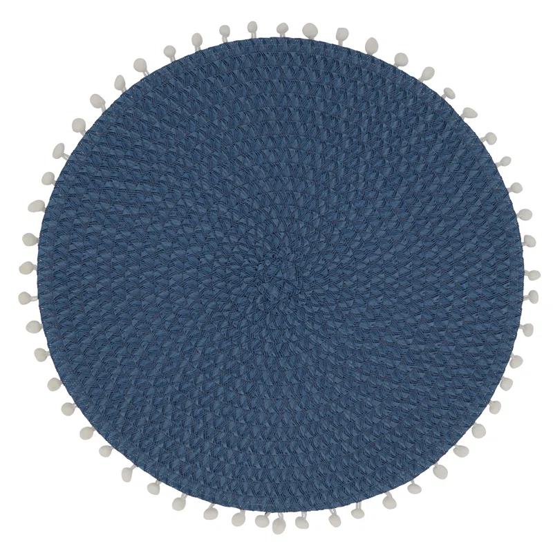 Dakota Fields Harding Brielle Pom Pom 15" Placemat (Set of 4)