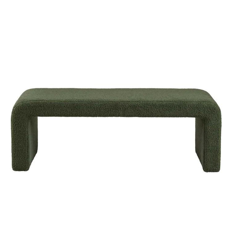 Everly Quinn Steve Boucle Waterfall Bench