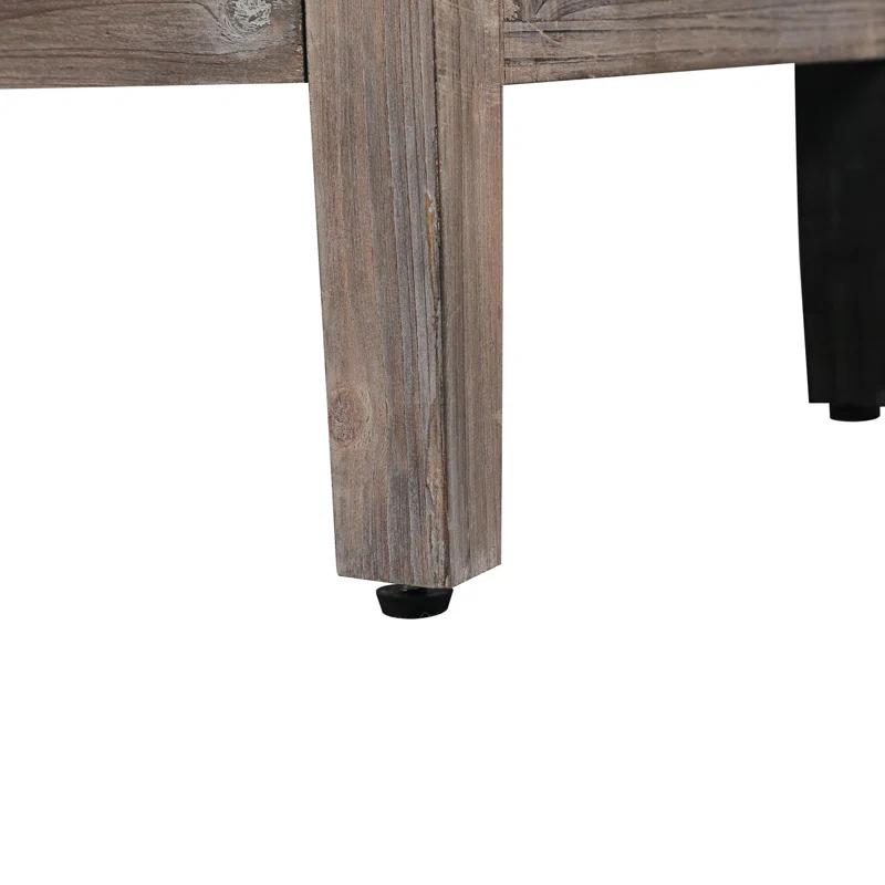 Bungalow Rose Antique Four Door Cabinet For Living Room