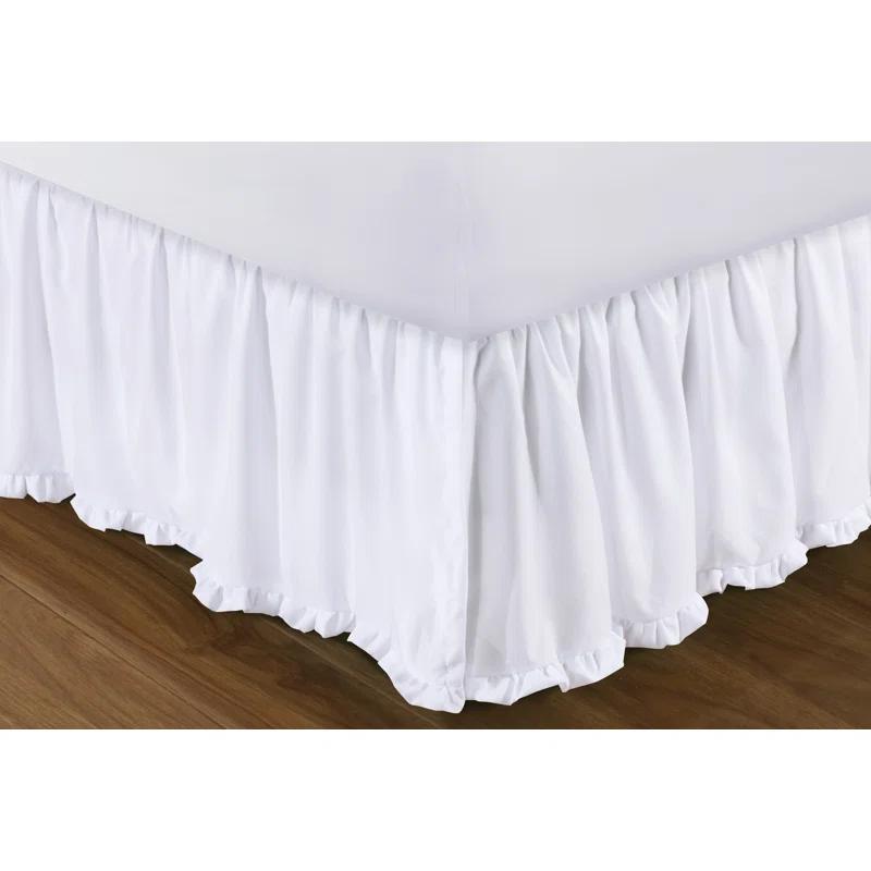 Greenland Home Fashions Sasha White Bed Skirt 15"