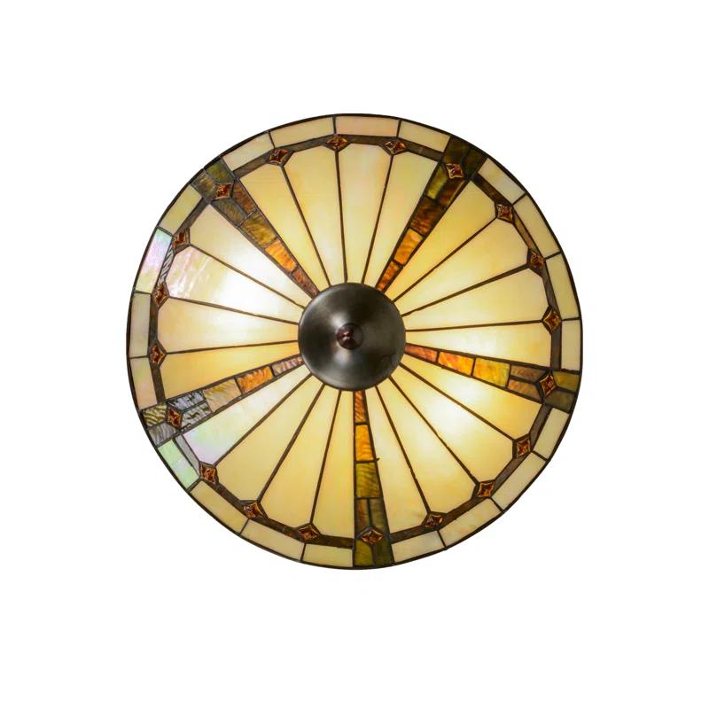 Belvidere Glass Semi Flush Mount