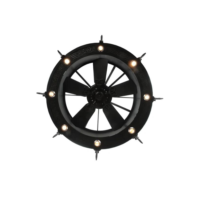 Meyda Lighting Rustic Lodge 16 - Light Dimmable Drum Chandelier