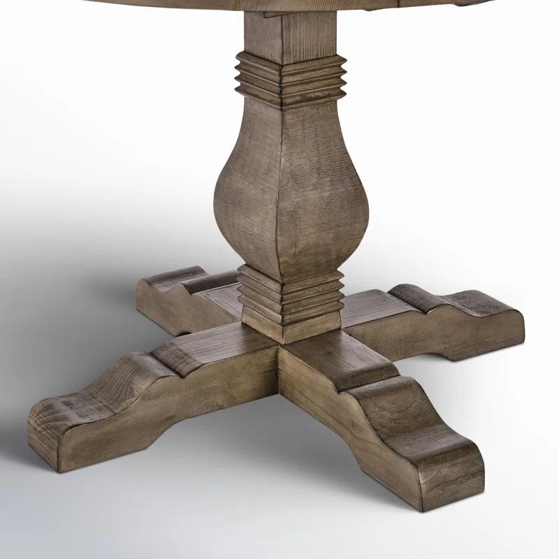 Kinston Solid Wood Pedestal Dining Table