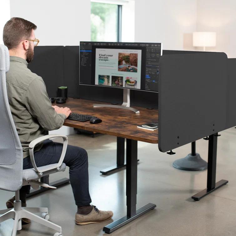 Vivo VIVO Clamp-on 24" x 24" Desktop Privacy Panel (PP-1-V024G Series)