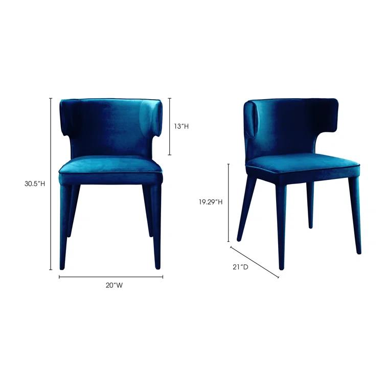 Emma Upholstered Wingback Side Chair