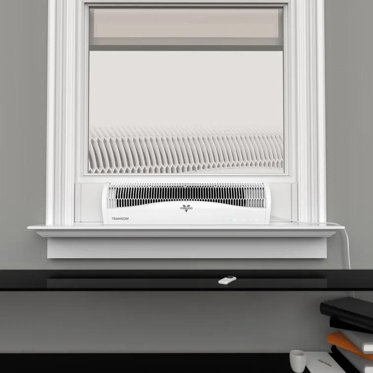 Vornado Vornado Transom 7.16 in. H 4 speed Electronically Reversible Window Fan Remote Control