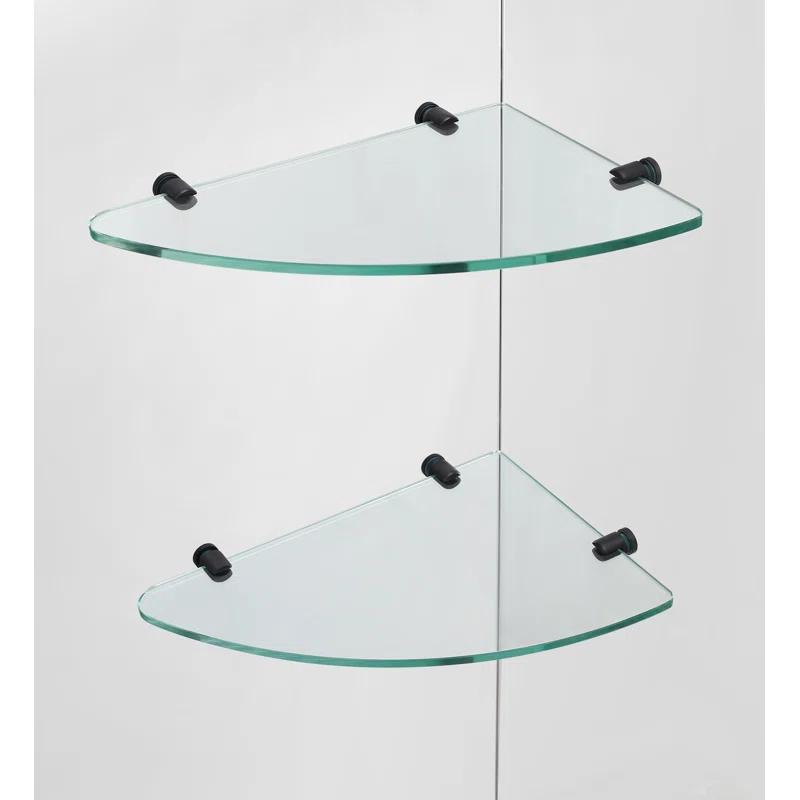 Aston SEN962EZ-MB-372336-10 Bromley GS Frameless 36.38" x 72" Rectangle Hinged Shower Enclosure