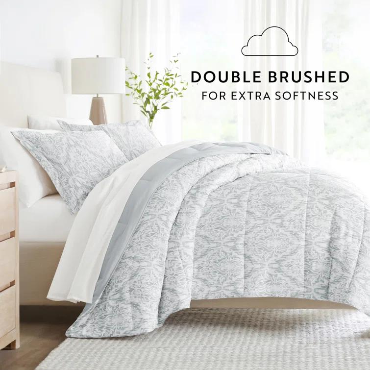 IEnjoy Home 7-Piece Bedding Bundle - Pattern Comforter and Sheet Set