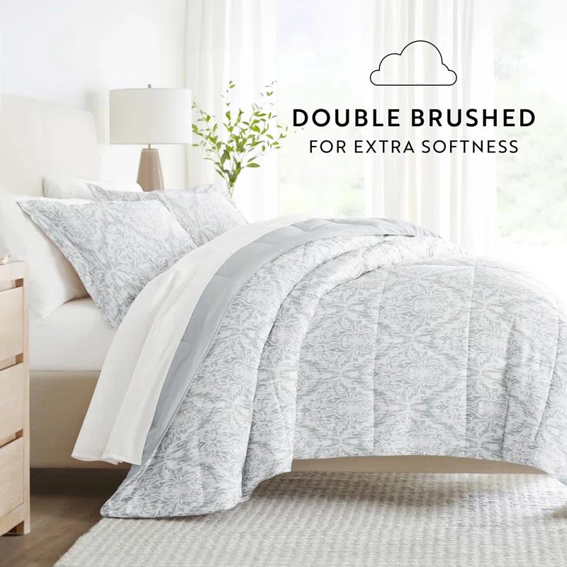 IEnjoy Home 7-Piece Bedding Bundle - Pattern Comforter and Sheet Set