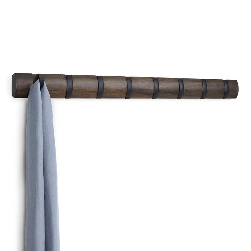 Umbra Flip Solid Wood Wall 8 - Hook Wall Mounted Coat Rack