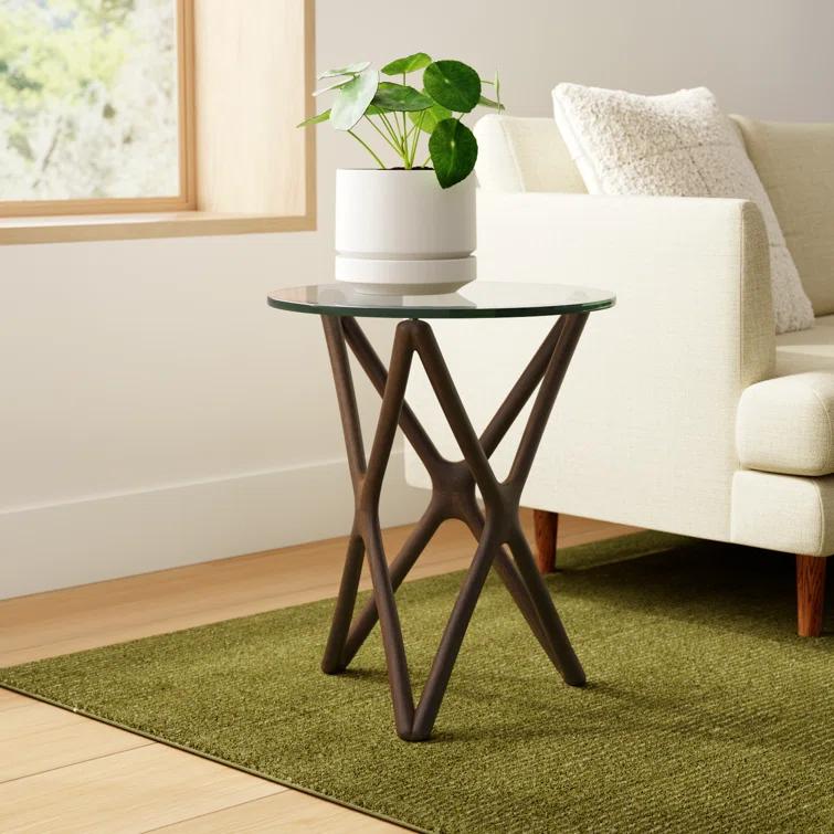 Lark Glass End Table