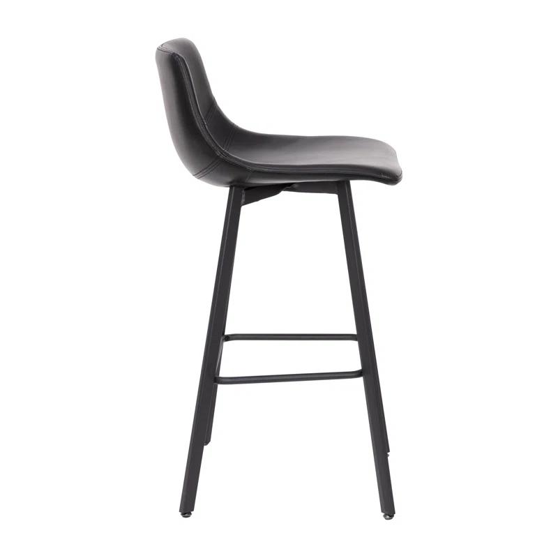 Taylor & Logan Brandy Upholstered Counter Stool with Metal Frame (Set of 2)