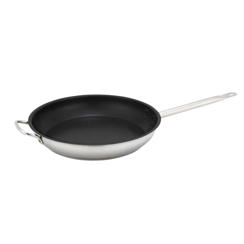 Winco Stainless Steel Non-Stick Frying Pan