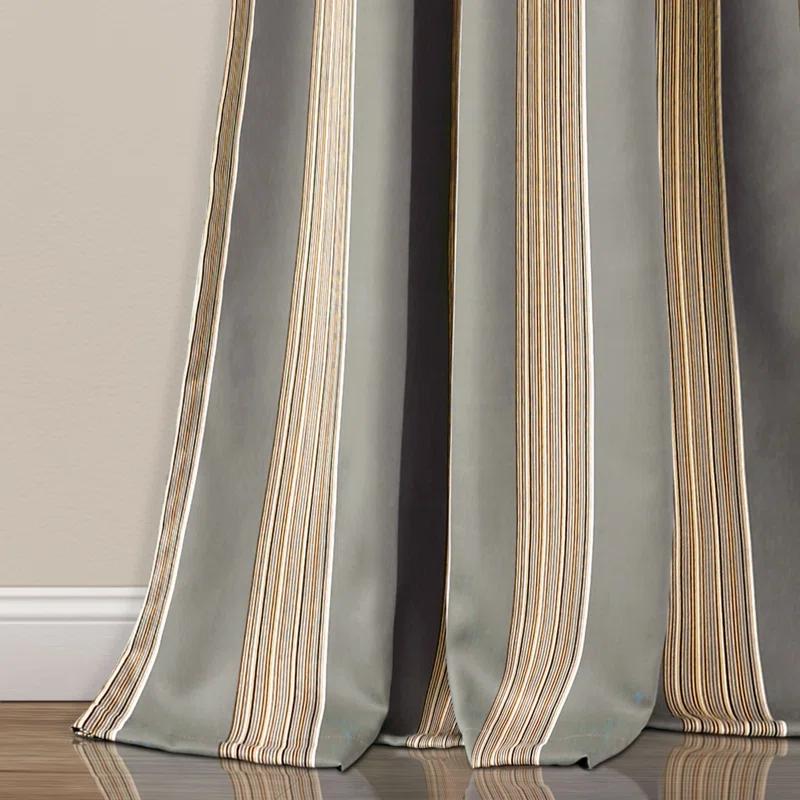 Lush Decor Julia Polyester Room Darkening Sliding Panel Pair (Set of 2)