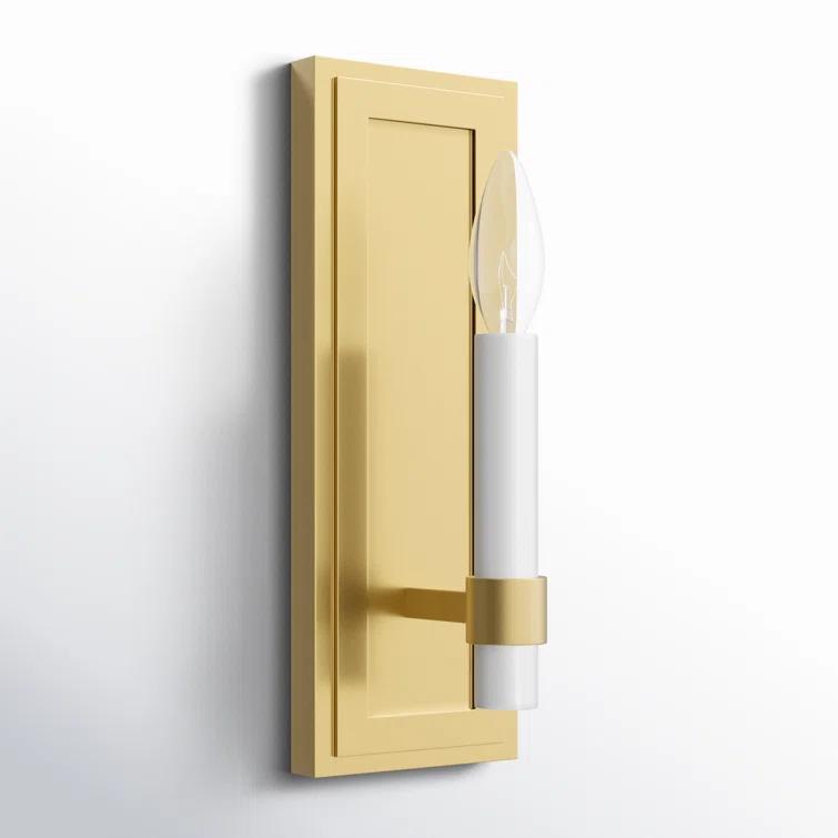 Annabel Single Light Steel Dimmable Candle Wall Light