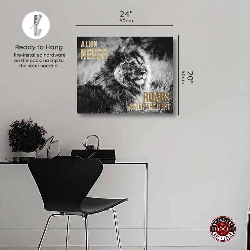 Notori Art Success Is Silent Canvas Motivational Quotes Print By Notoriart