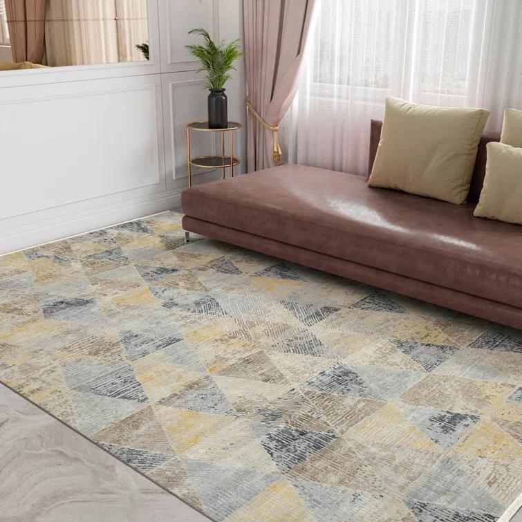 AMER Rugs Majestic Voilie Hand-Knotted Wool/Silk Area Rug in Ivory