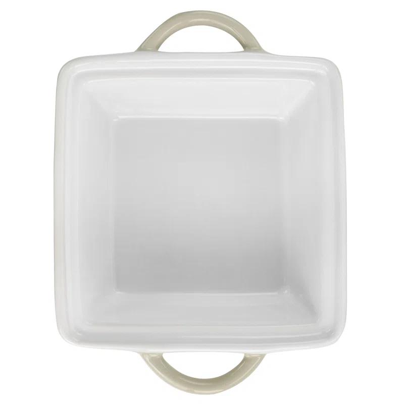 Martha Stewart Martha Stewart Mini Stoneware Casserole With Lid In Beige