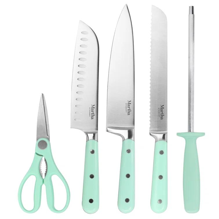 Martha Stewart Everyday Martha Stewart Everyday 14 Piece High Carbon Stainless Steel Knife Block Set