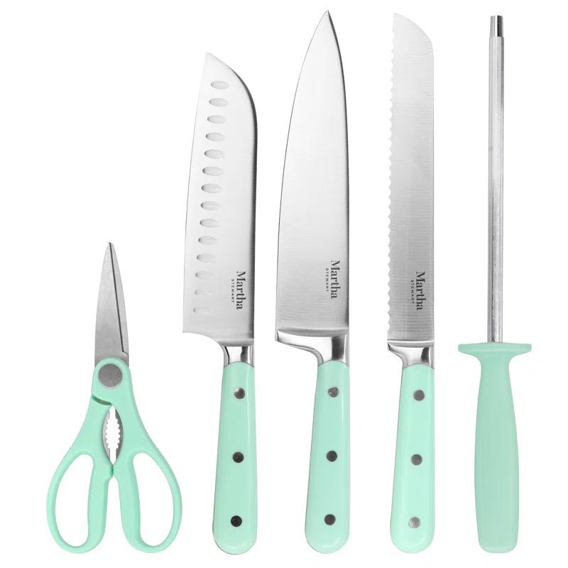 Martha Stewart Everyday Martha Stewart Everyday 14 Piece High Carbon Stainless Steel Knife Block Set