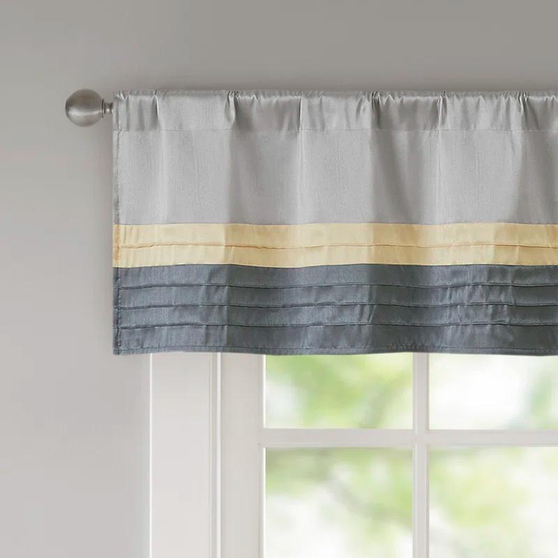Madison Park Amherst Polyoni Pintuck Single Window Valance & Reviews | Wayfair
