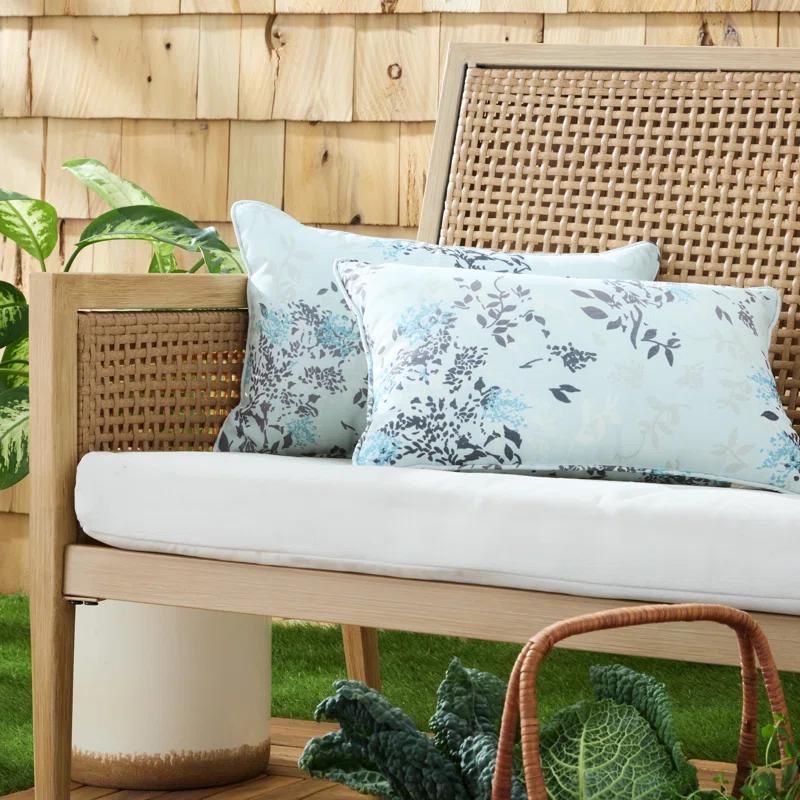 Martha Stewart MARTHA STEWART Charming Foliage Indoor Outdoor Pillow 2-Pack Set, 18" (Set of 2)