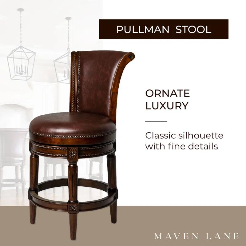 Maven Lane Maven Lane Pullman Stool with Fabric Upholstery
