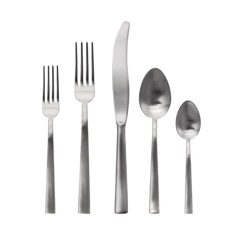 Linea Flatware 20-Piece Set by Mepra - Polished Stainless Steel