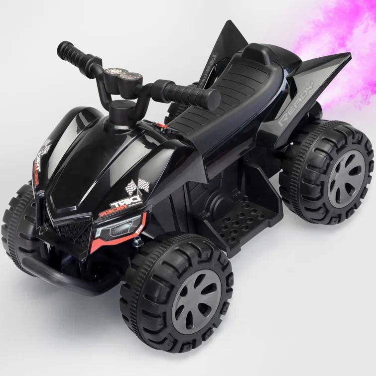 TOBBI_TOYS 6V ATV Battery Powered ride on Car  With Bluetooth, Music, Lights, Simple Operation for Toddlers